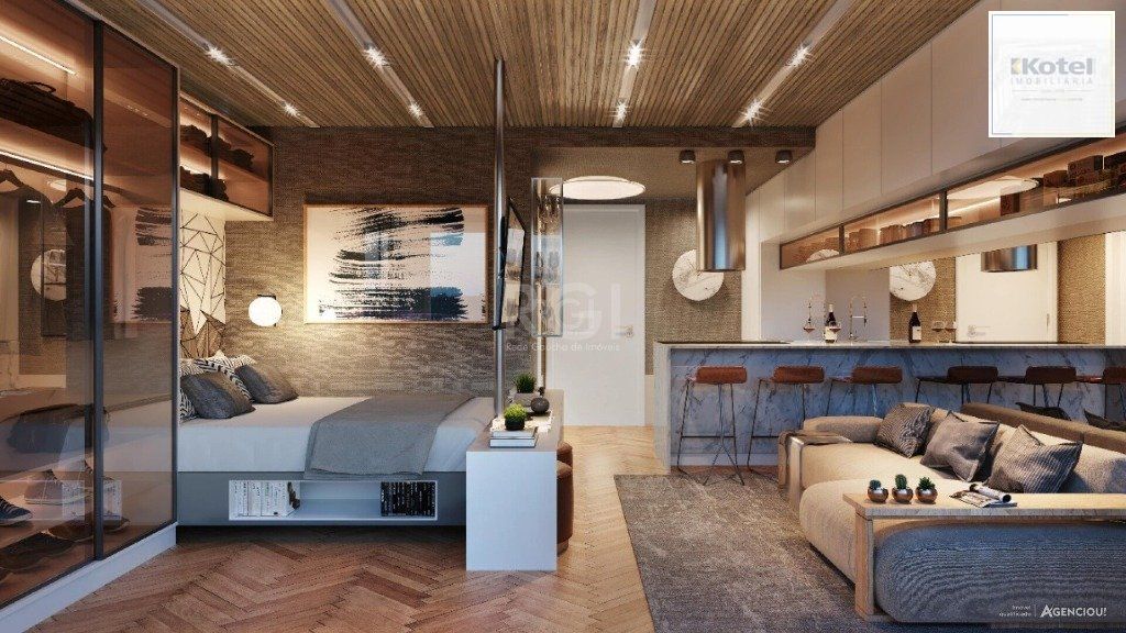 Apartamento para Venda - 24.9m², 1 dormitório, sendo 1 suites, 1 vaga - Cidade Baixa