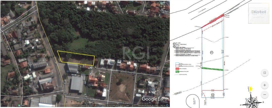 Terreno plano à venda na Avenida da Serraria, em Porto Alegre, com área total de 2200 m². — foto 3