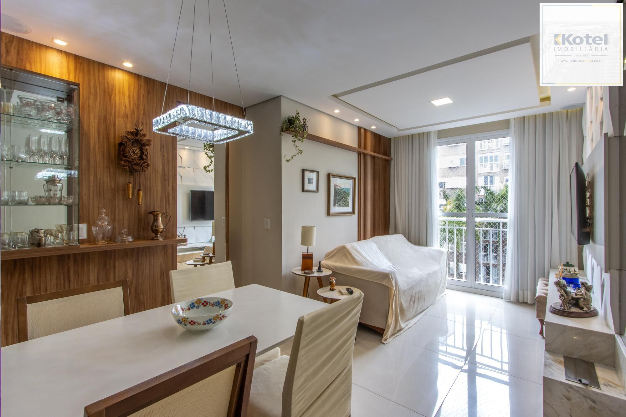 Apartamento mobiliado, 2 quartos (1 suite), 1 vaga escriturada - Bairro Cavalhada