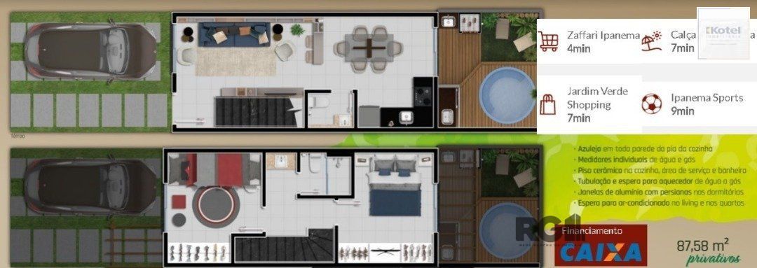 Sobrado novo com 2 dormitórios e 1 vaga — foto 2