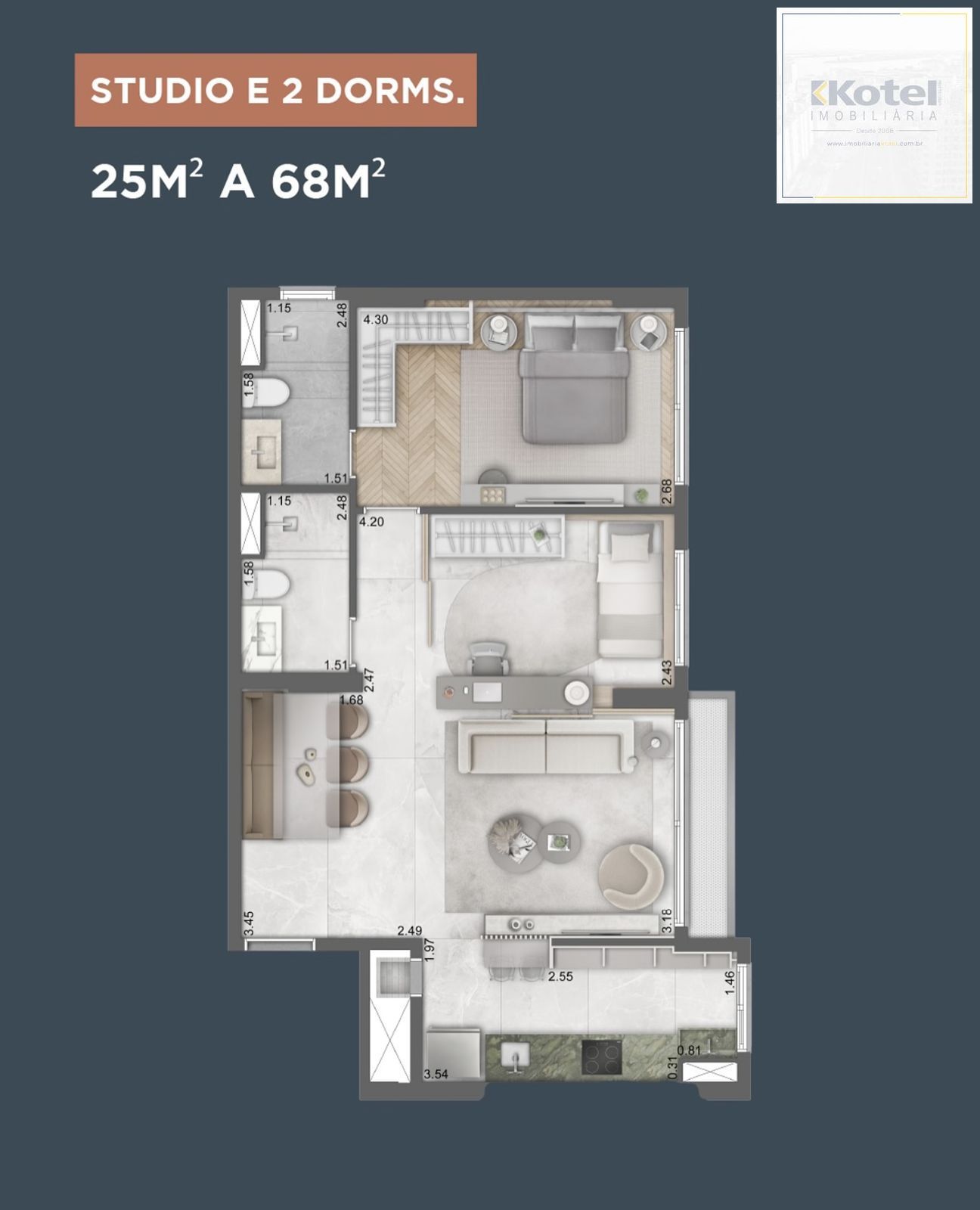 Loft 1 quartos à venda, 36m², Petrópolis - Porto Alegre — foto 3
