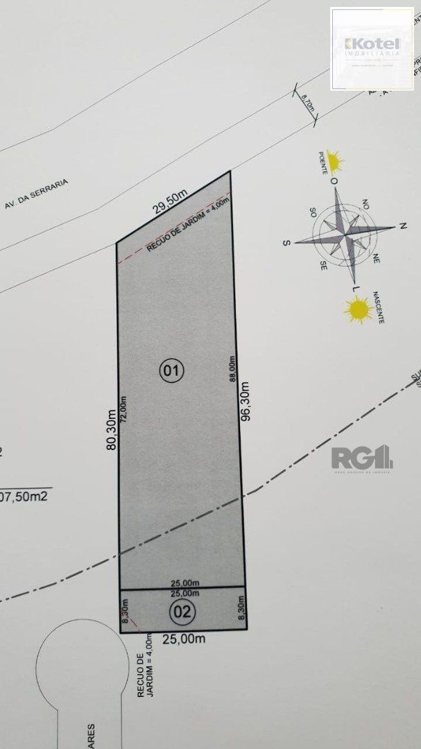 Terreno plano à venda na Avenida da Serraria, em Porto Alegre, com área total de 2200 m². — foto 4