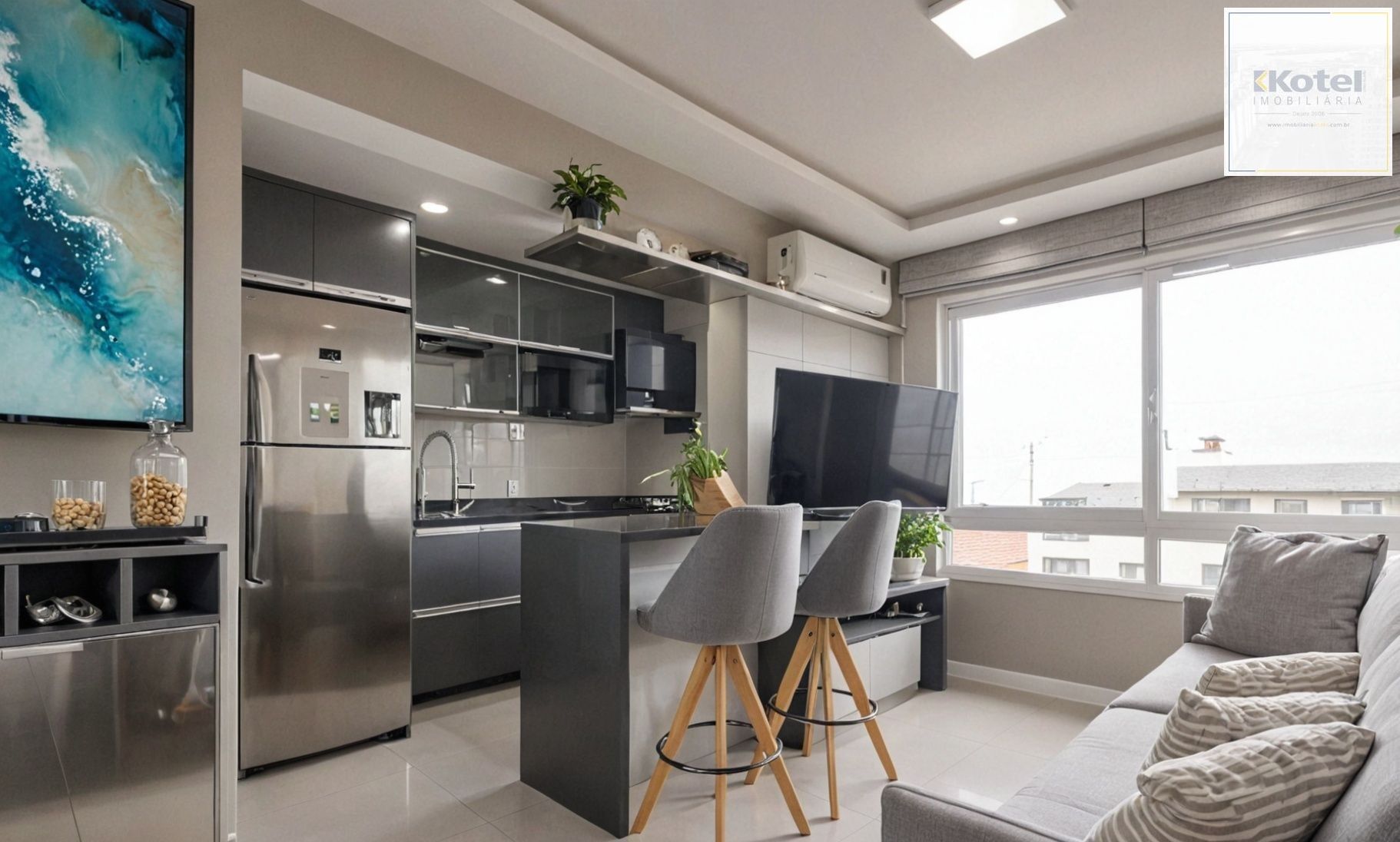 Vende-se apartamento com 2 quartos (1 suíte), 55m² e 2 vagas – Petrópolis — foto 2