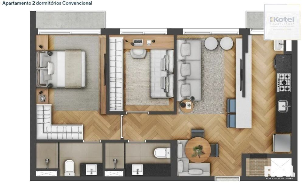 Apartamento NOVO na Cidade Baixa, Porto Alegre - Cód. RP390551