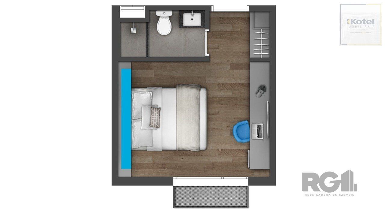 Hotel 1 quartos à venda, 19m², Floresta - Porto Alegre — foto 4