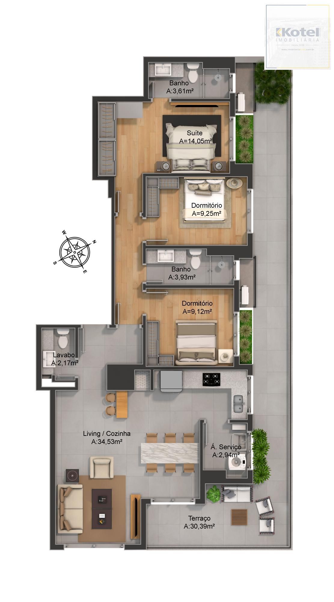 Sala Comercial 1 quartos à venda, 49m², Petrópolis - Porto Alegre
