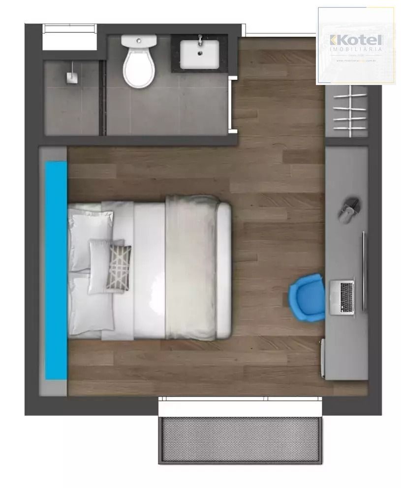 Quarto de Hotel à Venda no Park Plaza 1903 – Andar Alto e Vista