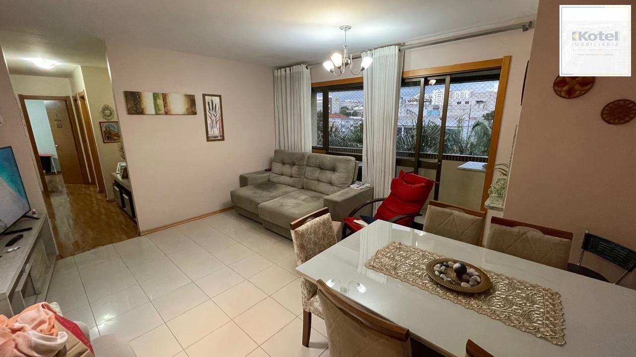 Apartamento com 3 dormitórios, suíte, churrasqueira e 2 vagas de garagem.