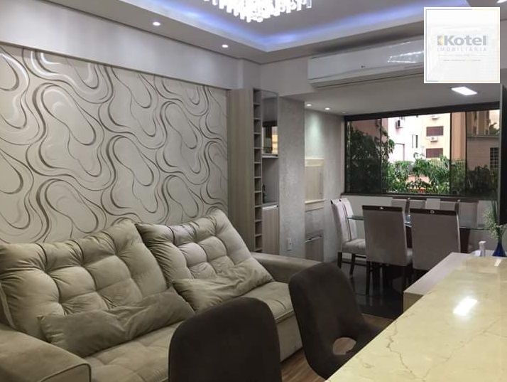 Apartamento 2 dorm, varanda integrada com churrasqueira no centro Cachoeirinha