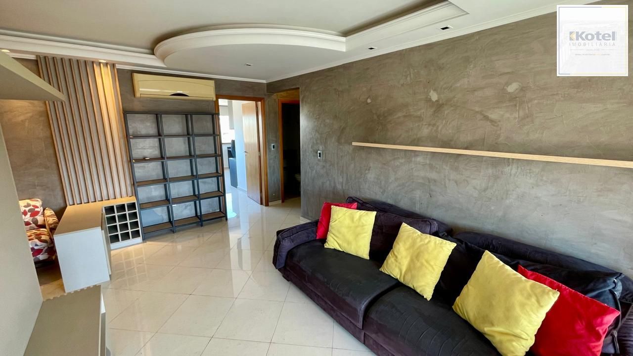 Apartamento mobiliado com sacada e churrasqueira
