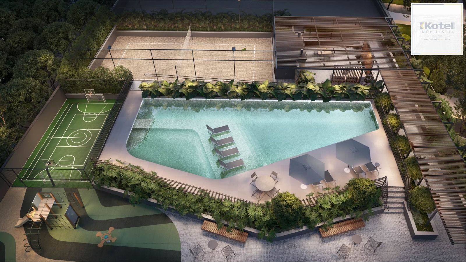Studio com 32,7m² privativos, no Trend Downtown