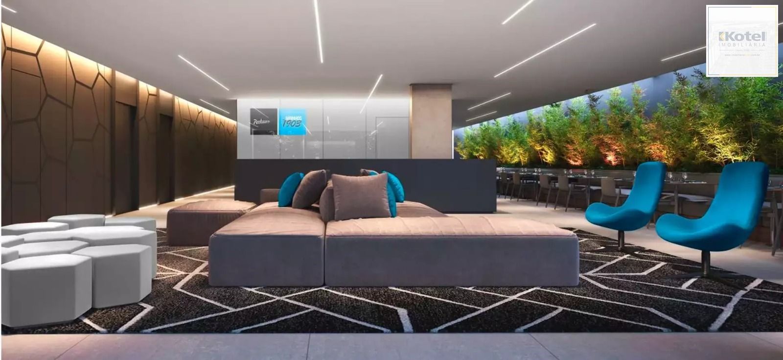 Cota de hotel no Park Plaza Grêmio – Andar Alto e Vista - Moinhos de Vento