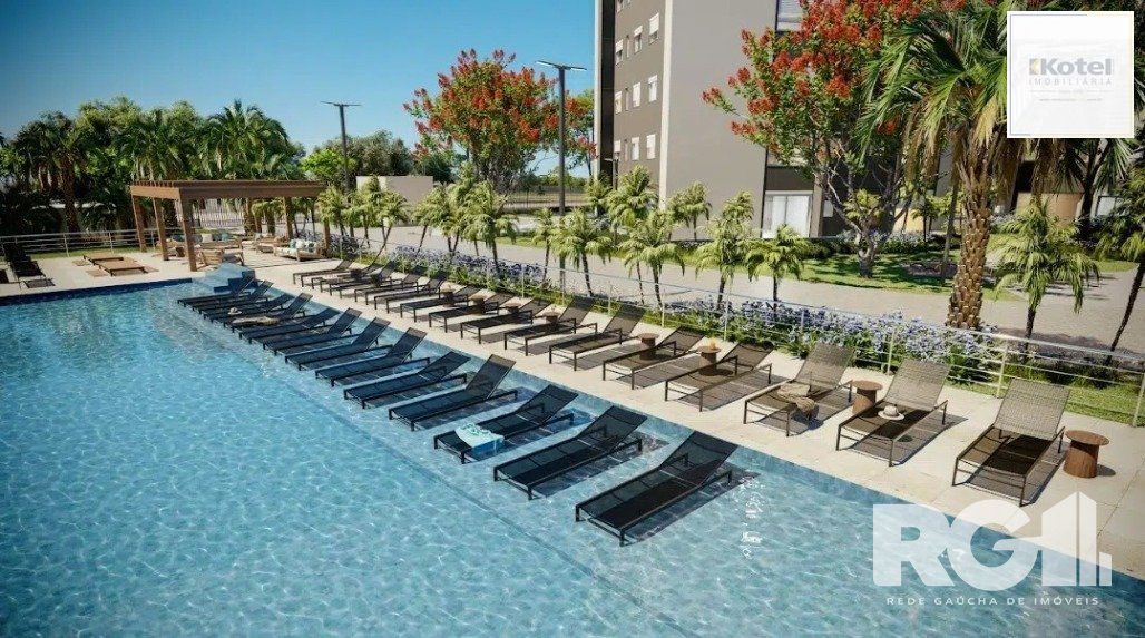 Apartamento de 2 dormitórios, suíte e espera para churrasqueira ou lareira.