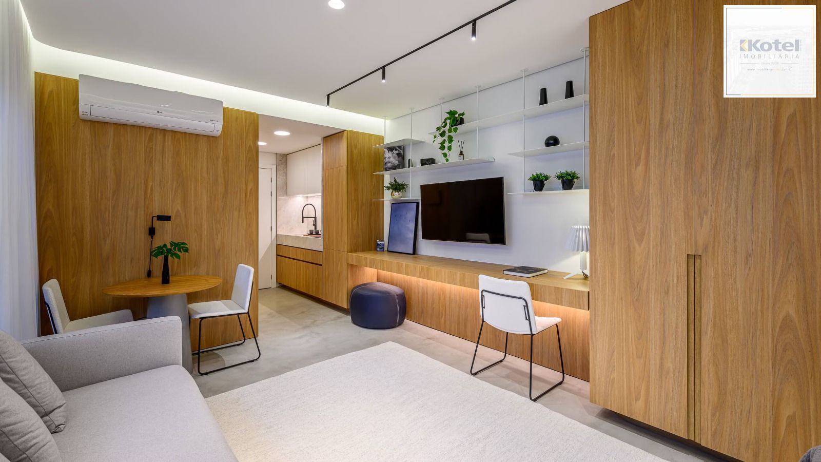 Studio com 32,7m² privativos, no Trend Downtown
