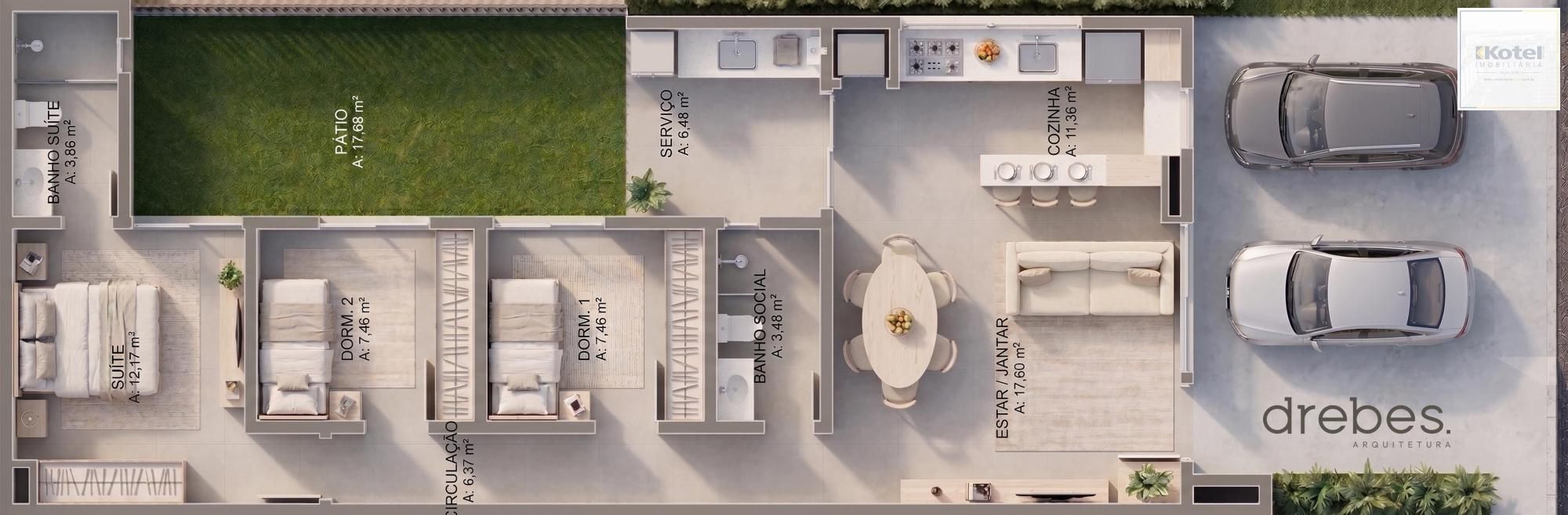 Residência no Condomínio Nova Ipanema Garden, com 3 dormitórios — foto 4