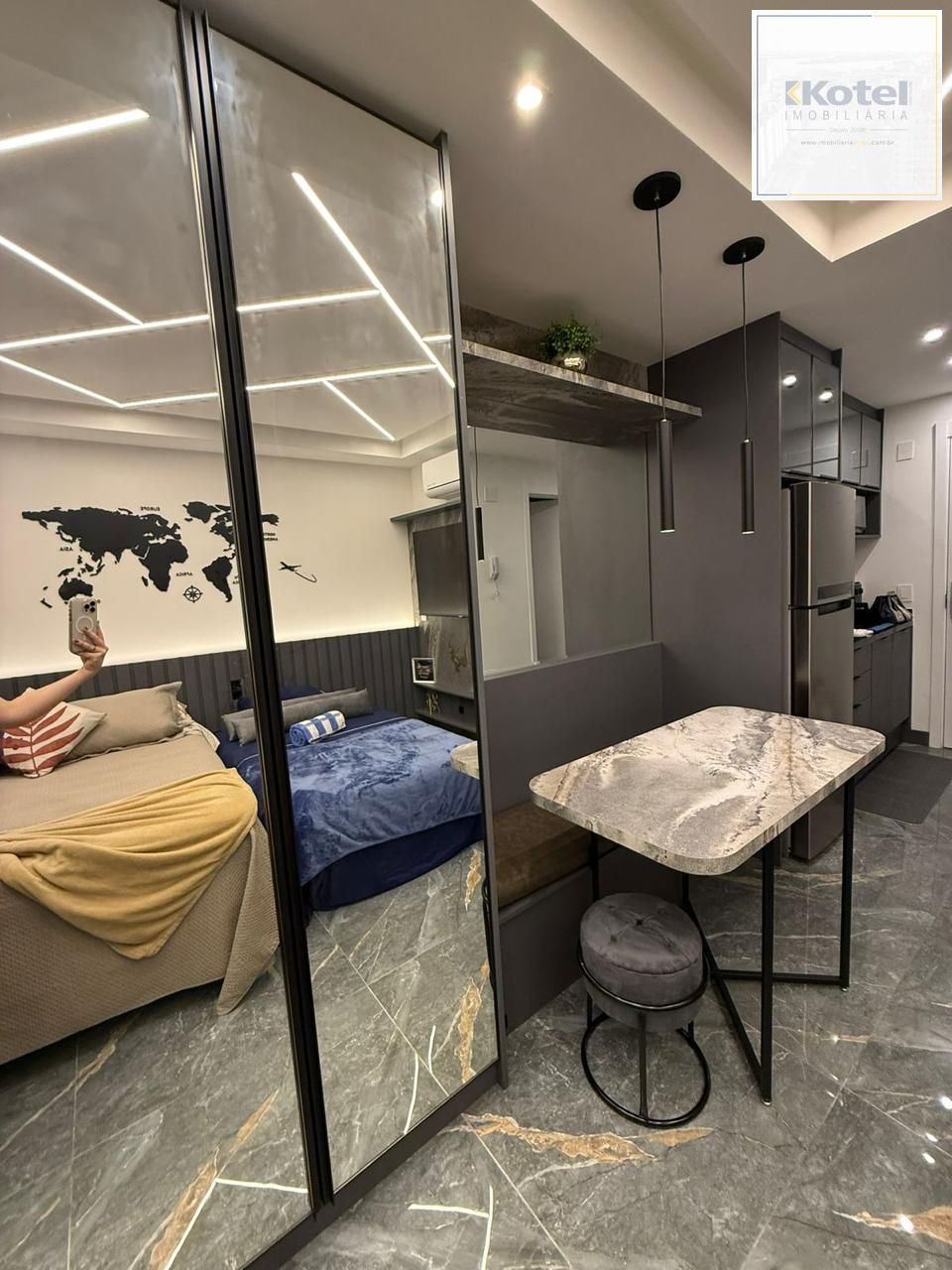 Loft garden finamente decorado e mobiliado a venda no condomínio Conect João Walig.