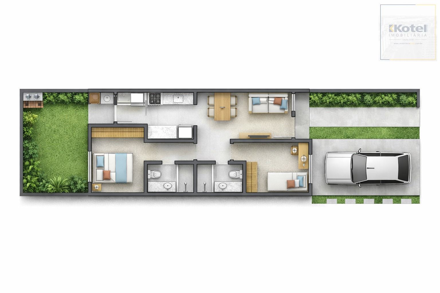 Casa 2 Dormitórios sendo 1 suíte-  Aberta dos Morros - Porto Alegre/RS
