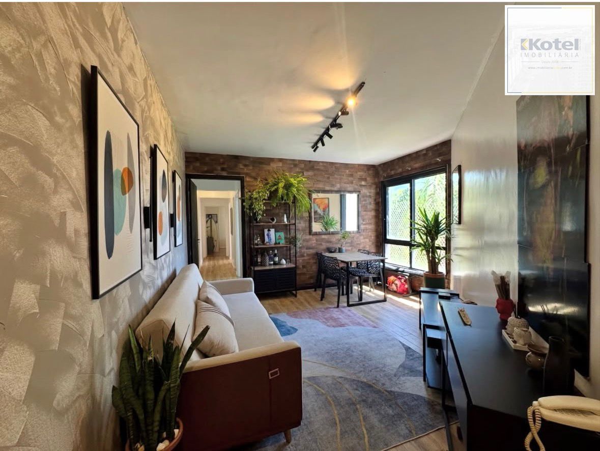 Apartamento dois dormitórios semi mobiliado