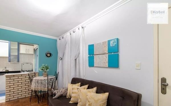 Apartamento no Centro de 1 dormitório semi mobiliado