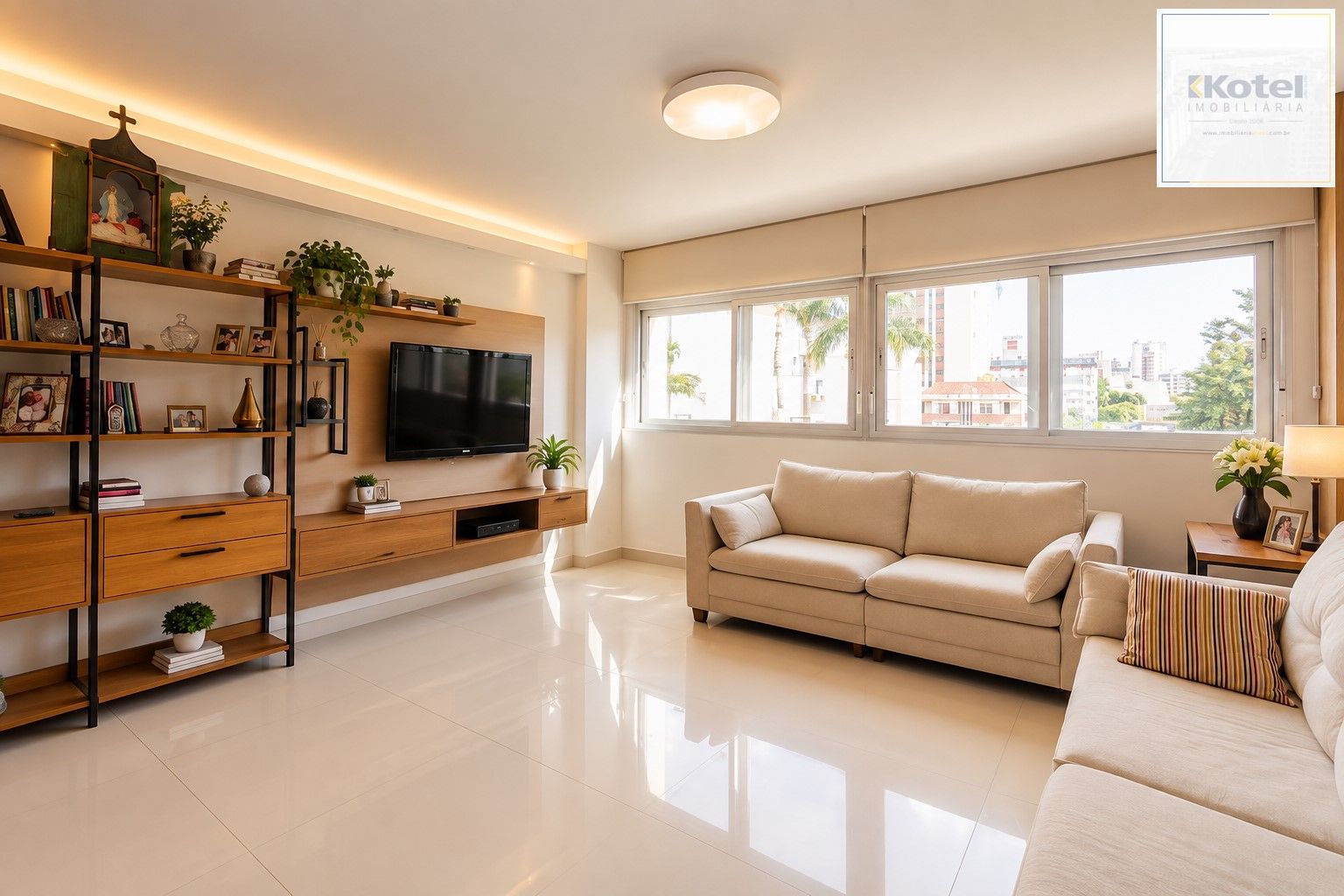 Apartamento 2 quartos, elevador e 1 vaga de garagem no Bairro Auxiliadora Poa.