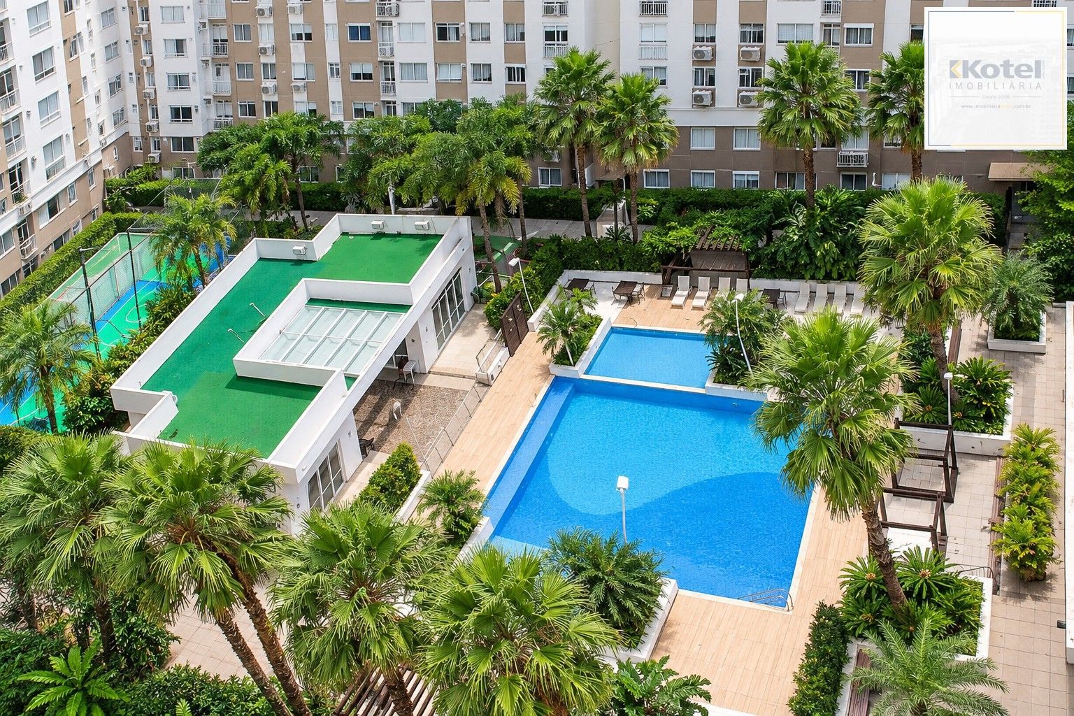 Apartamento 3 Quartos, Andar alto, Vaga dupla e Vista piscina em Canoas