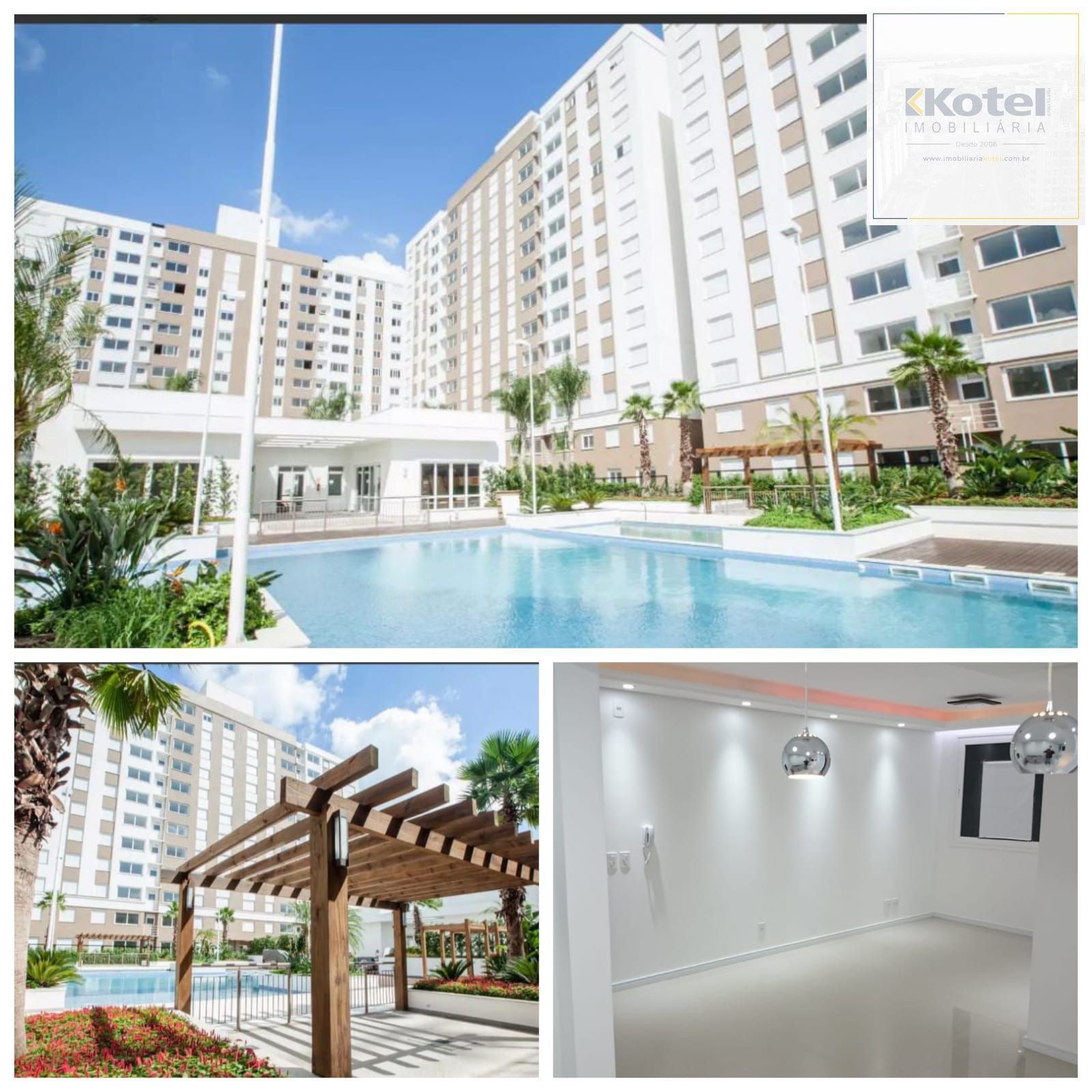 Apartamento 3 Quartos, Andar alto, Vaga dupla e Vista piscina em Canoas