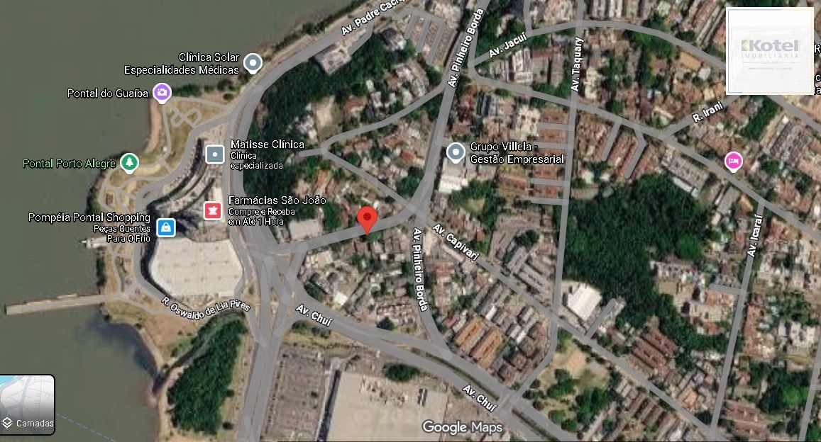 Terreno 395m² a venda, junto ao Barra Shopping e Pontal, Bairro Cristal, em Porto Alegre RS