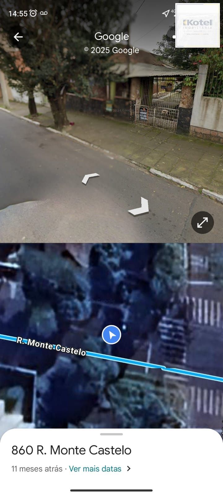 Terreno de esquina a venda na rua Monte Castelo/Canoas