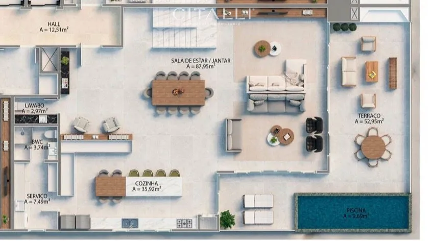 COBERTURA DUPLEX FRENTE MAR NO EDIFÍCIO TIRRENO – PRAIA BRAVA - Foto 1