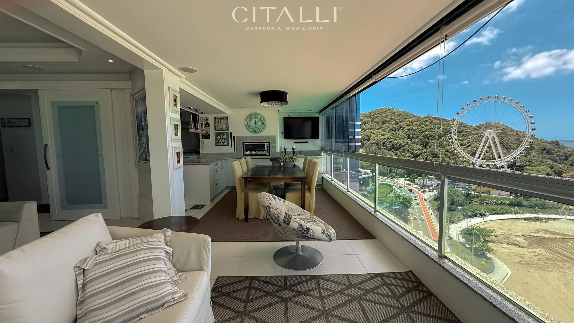 APARTAMENTO FRENTE MAR COM VISTA MAGNIFICA DE TODA A ORLA DE BALNEÁRIO CAMBORIÚ - Foto 3