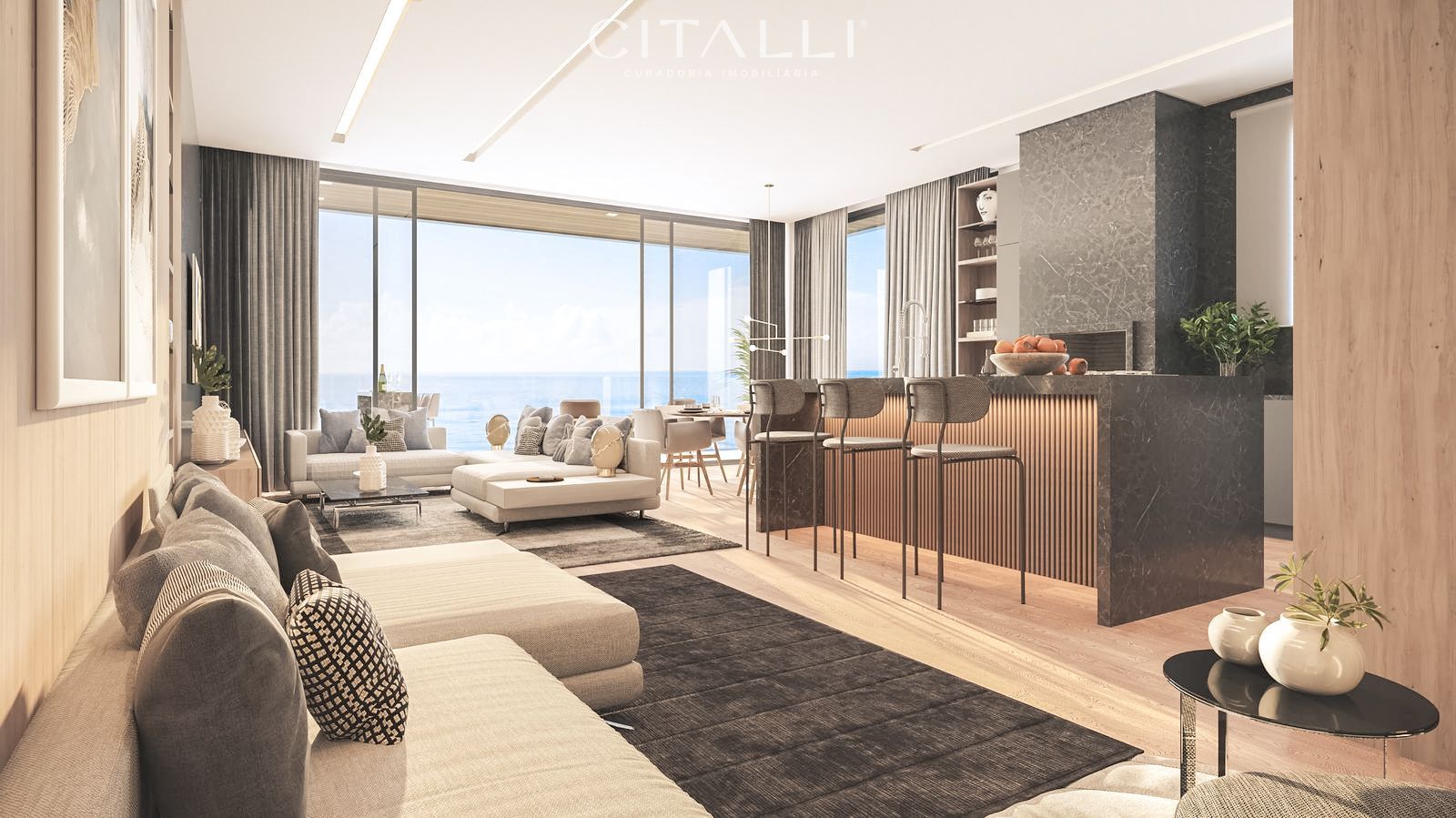 Apartamento no Edifício Bay House na Praia Brava em Itajaí com 226,07 m² - Foto 1