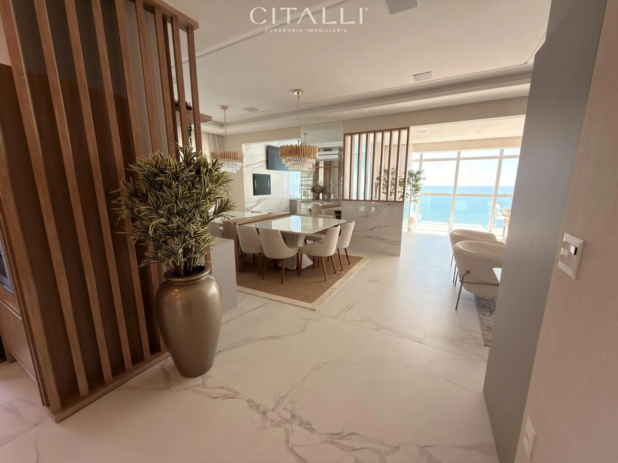 Apartamento no coração da meia Praia com vista pra o mar. - Foto 2
