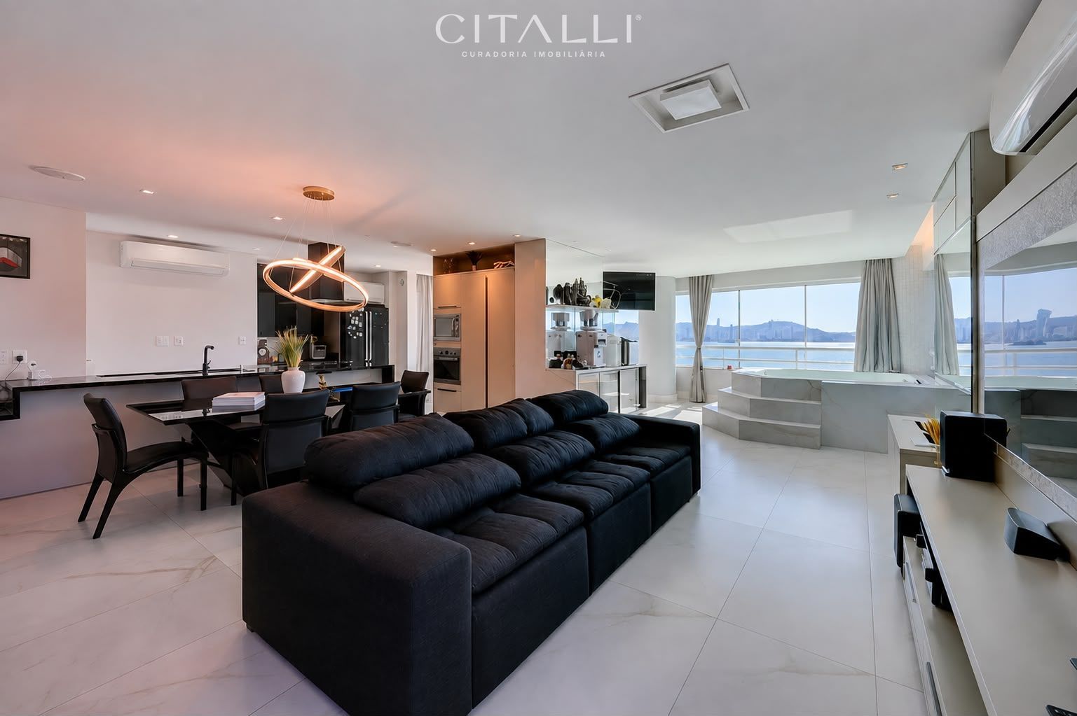 Vista Espetacular | Apartamento Frente Mar no Barra Tower