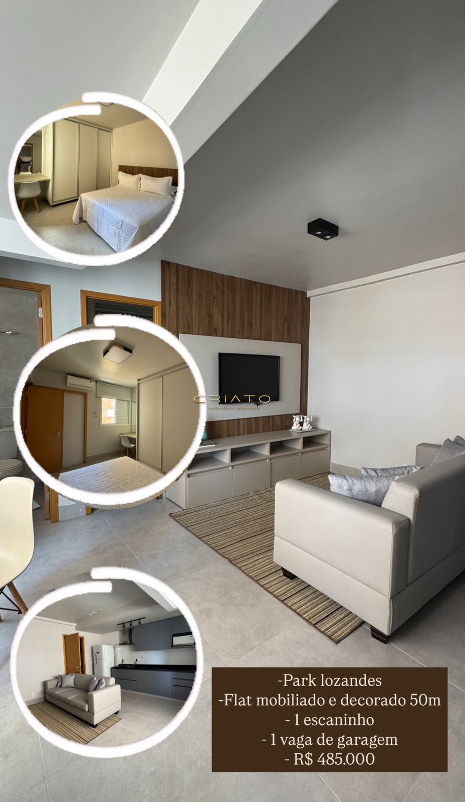 Live tower lozandes - flat com 1 suíte plenas, 44m², goiânia