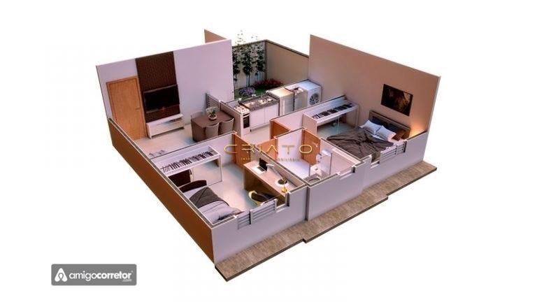Apartamento de 2 quartos, 42m² | Eu Corretor