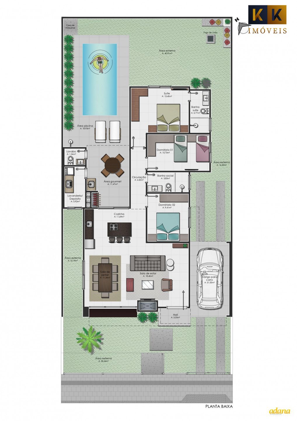 Casa à venda com 3 quartos, 146m² - Foto 3