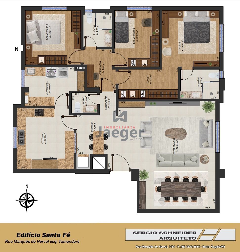 Apartamento à venda com 3 quartos, 152m² - Foto 4