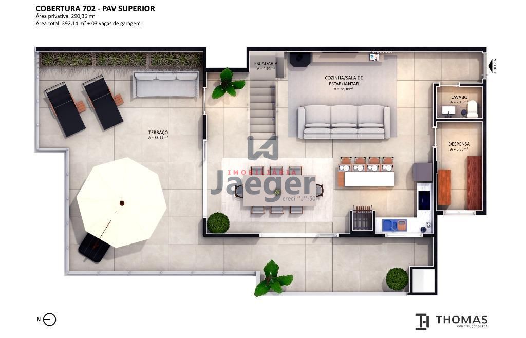 Apartamento, 3 quartos, 290 m² - Foto 2