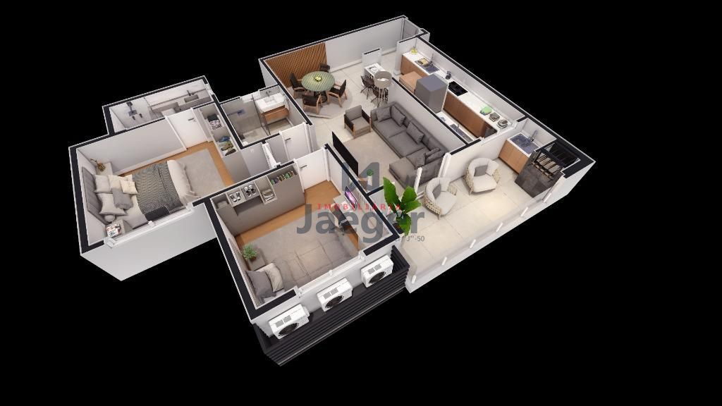 Apartamento à venda com 2 quartos, 92m² - Foto 1