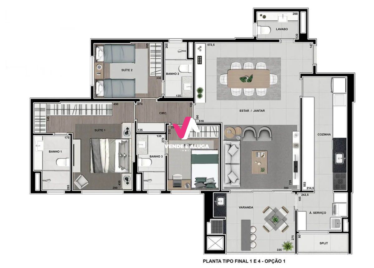 Apartamento à venda com 3 quartos, 132m² - Foto 22