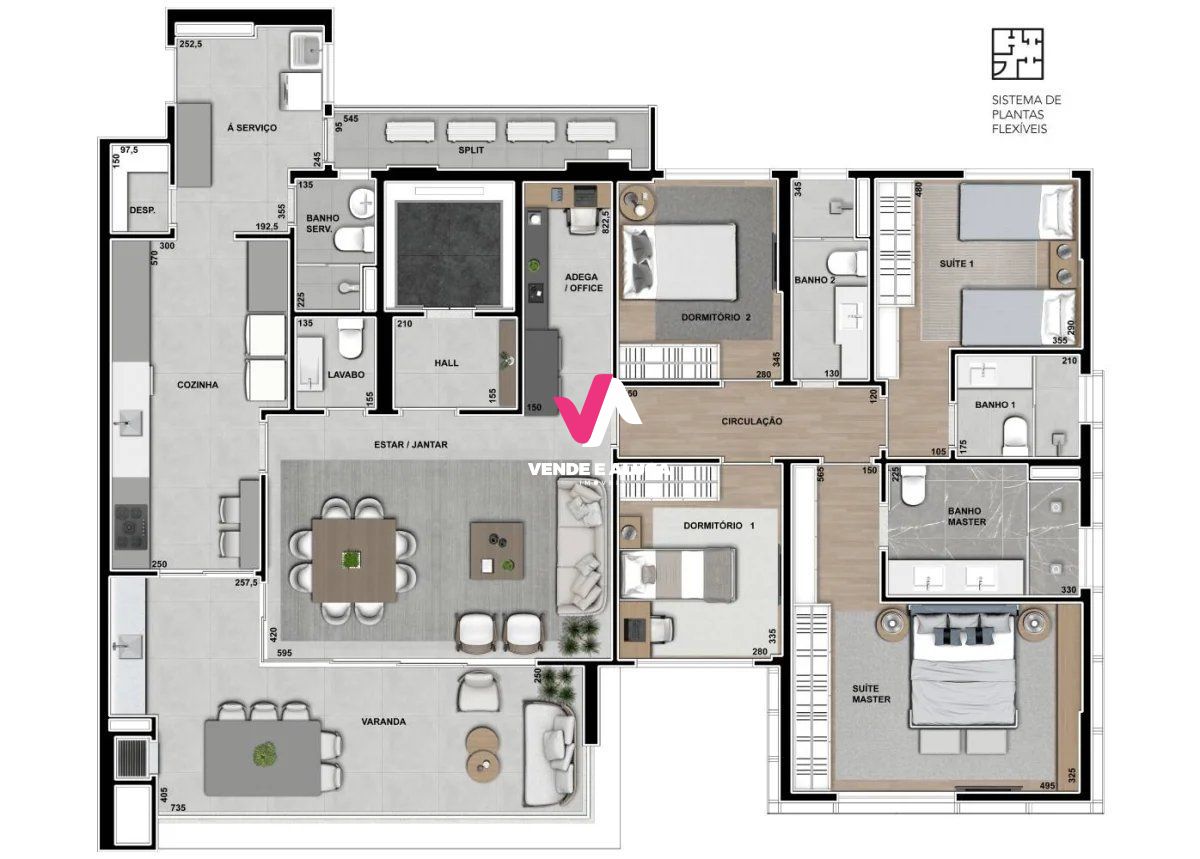 Apartamento à venda com 4 quartos, 193m² - Foto 18