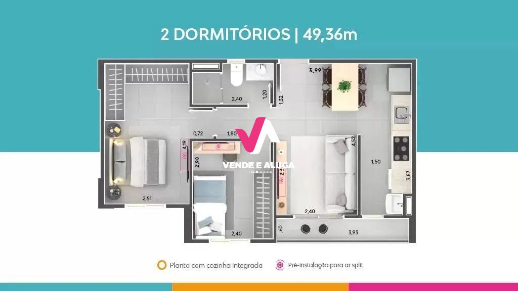 Apartamento à venda com 3 quartos, 64m² - Foto 10