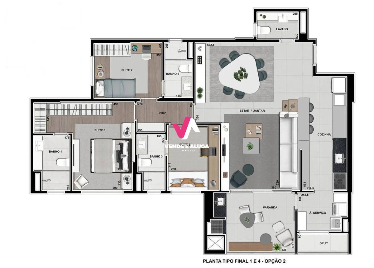 Apartamento à venda com 3 quartos, 132m² - Foto 23