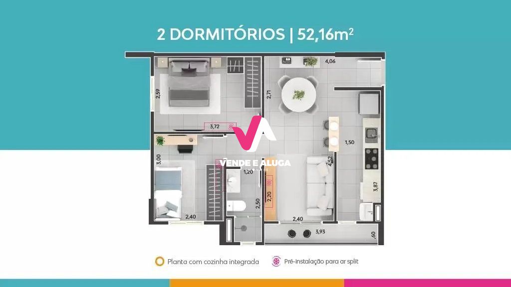 Apartamento à venda com 2 quartos, 48m² - Foto 8