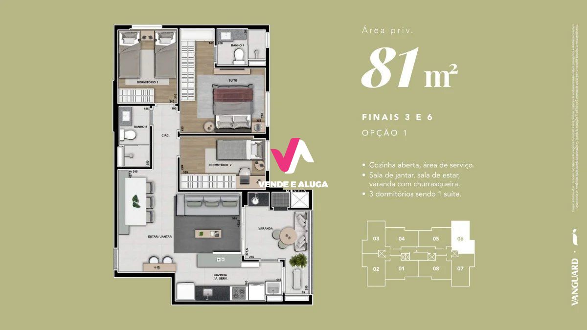 Apartamento à venda com 3 quartos, 81m² - Foto 37