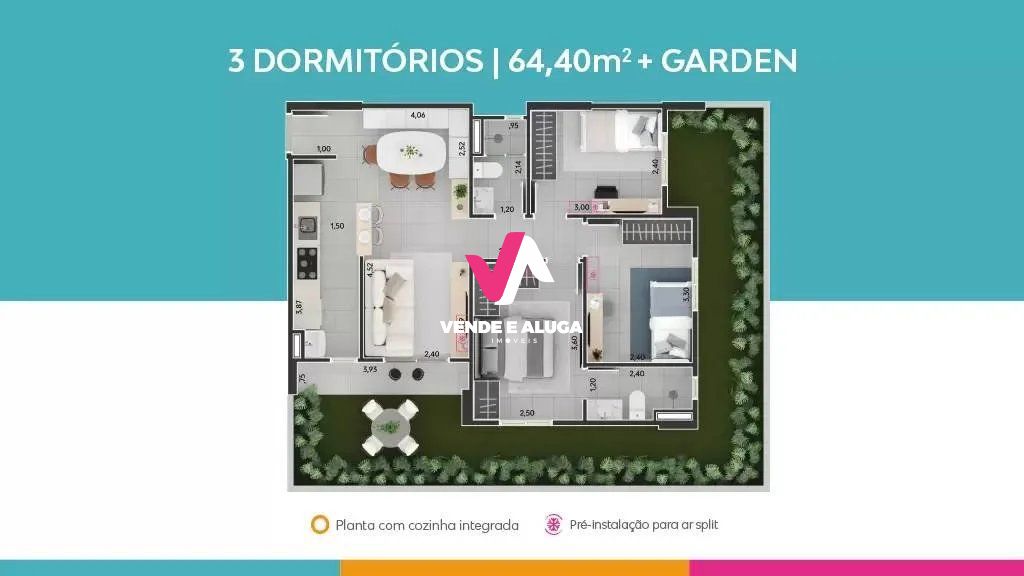 Apartamento à venda com 3 quartos, 64m² - Foto 7