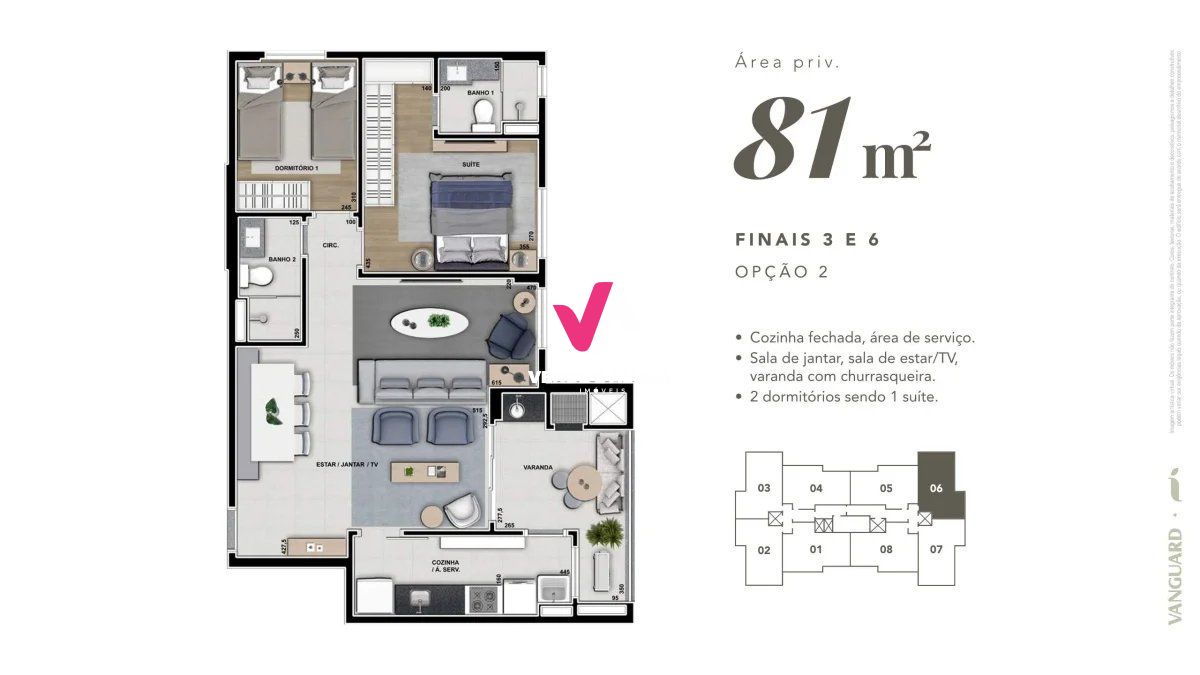 Apartamento à venda com 3 quartos, 81m² - Foto 38