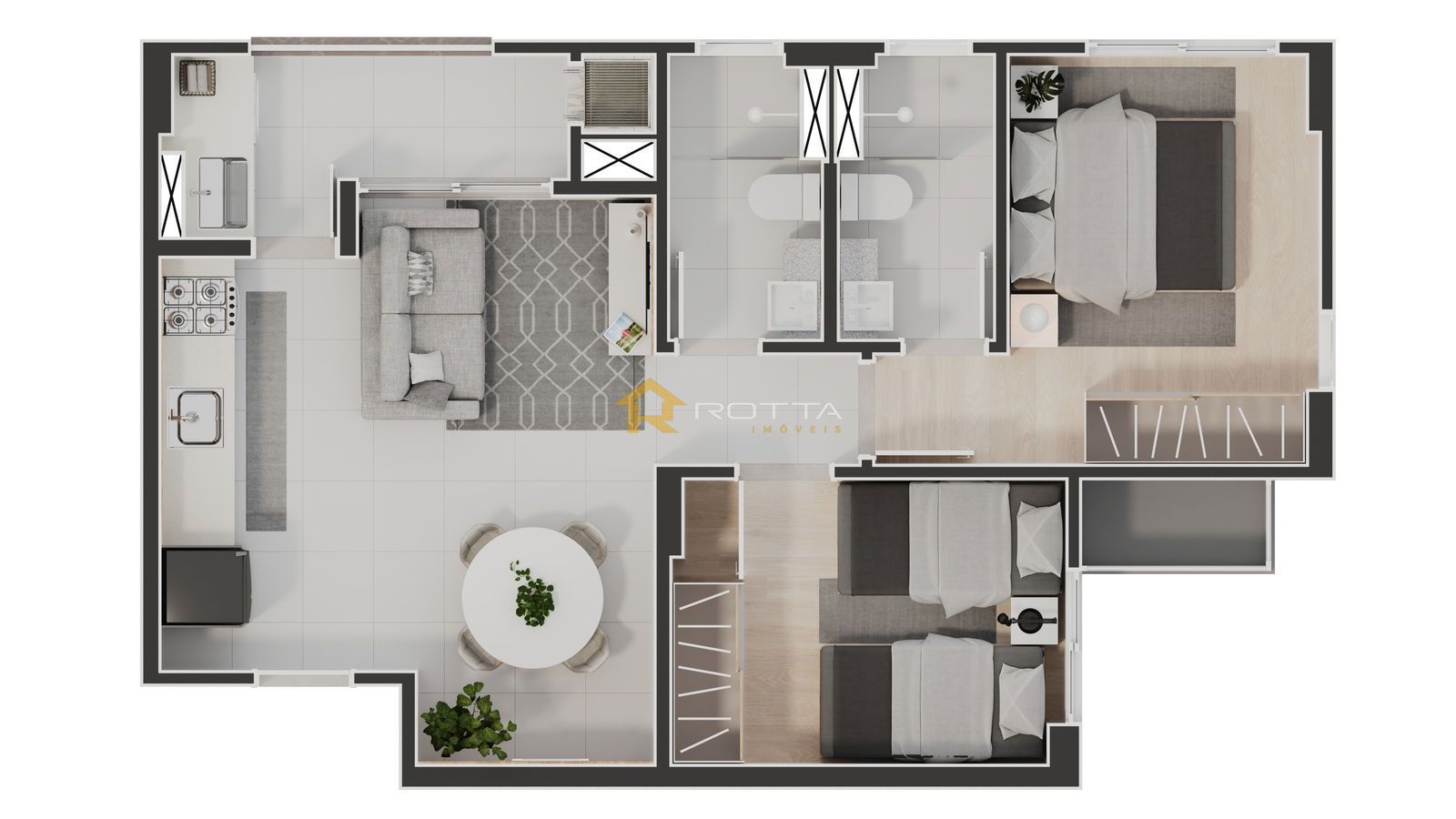Apartamento à venda com 2 quartos, 59m² - Foto 12