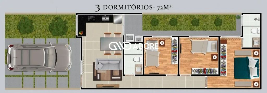 Casa de Condomínio à venda com 2 quartos, 61m² - Foto 8