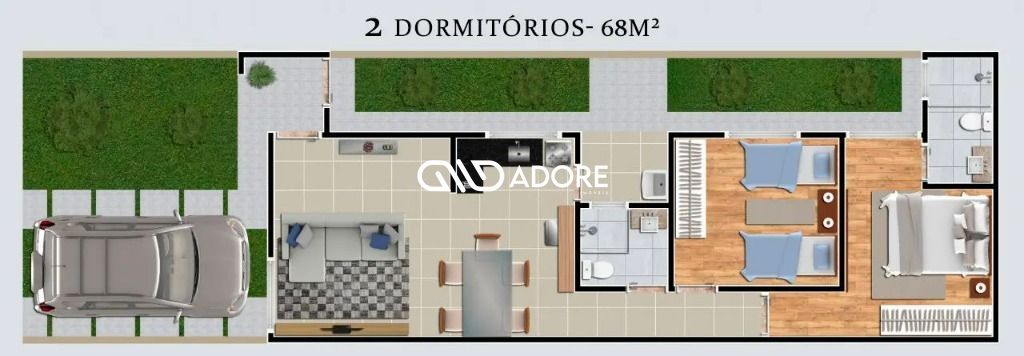 Casa de Condomínio à venda com 2 quartos, 61m² - Foto 7